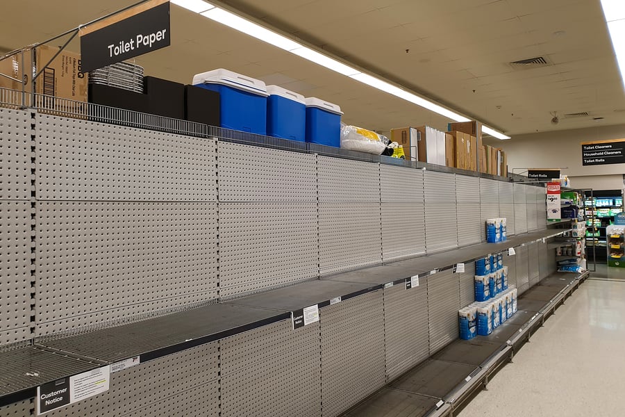 Continuous improvement during COVID-19 can help avoid empty shelves of toilet paper at supermarkets.