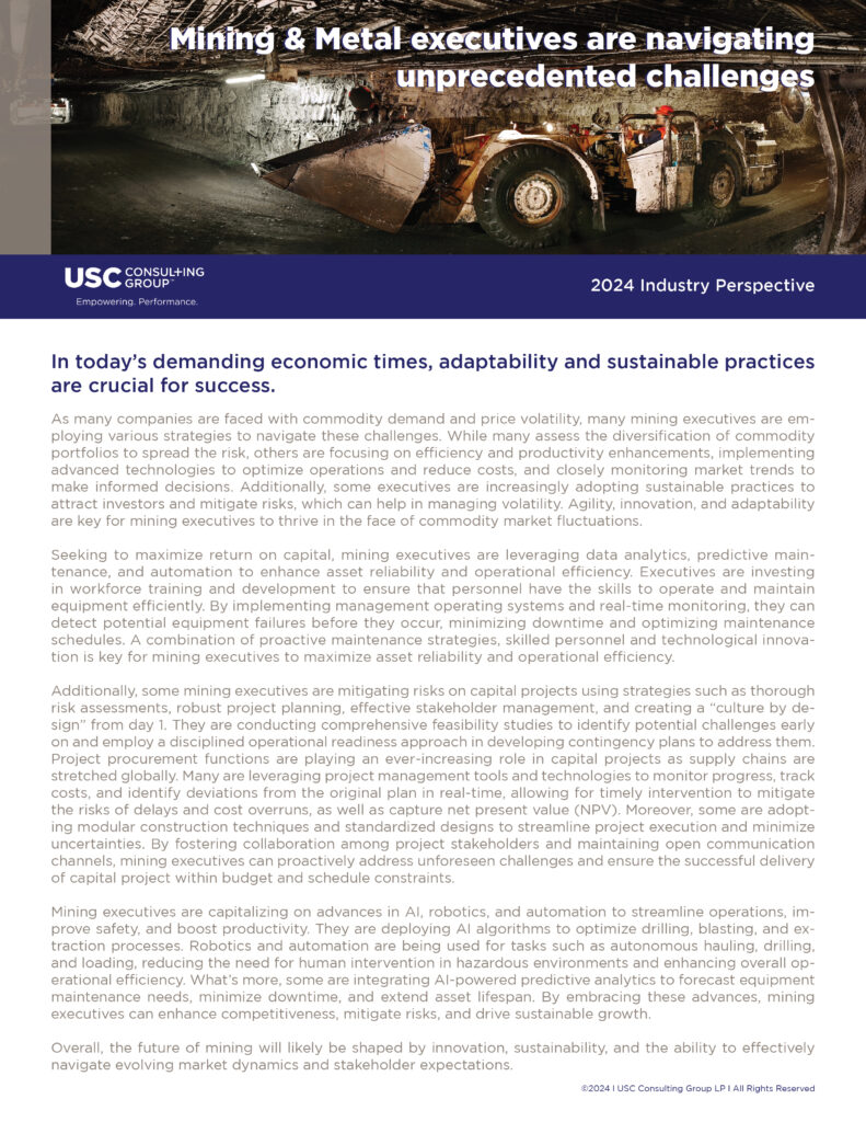 2024 Mining Industry Perspective Page 1